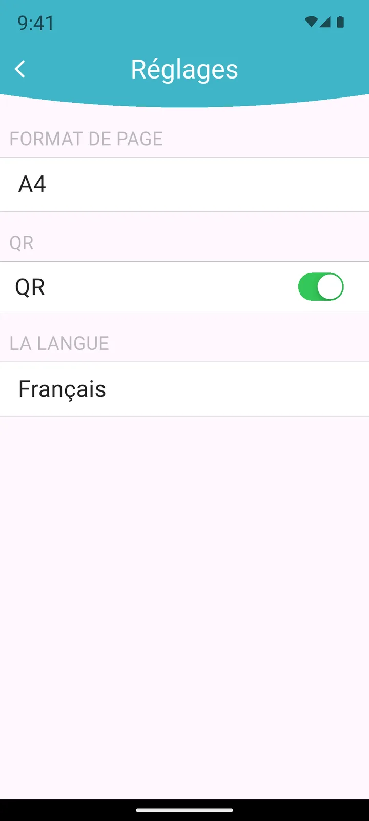 Partage du PDF par e-mail